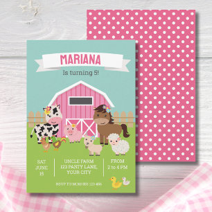 ROSA FARM PARTY-INBJUDAN MEDDELANDE