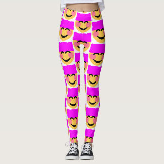 rosa fatishat emoji leggings