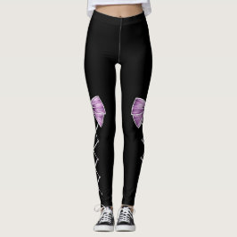 Rosa Faux Bow Laced Up Spandex Leggings