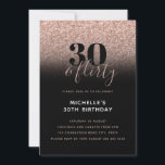 Rosa Faux Glitter 30 & Flirty 30års födelsedag Inbjudningar<br><div class="desc">Kan anpassas helt efter dina behov i kostym. © Gorjo Designs. Gade åt dig via Zazzle-plattformen. // Tittar för matchande artiklar? Annat papper från den uppsättning som finns tillgänglig i avsnittet "samlingar" i min butik. // Behöver du hjälp med att anpassa din design? Har andra idéer? Kontakta mig gärna (Zoe)...</div>