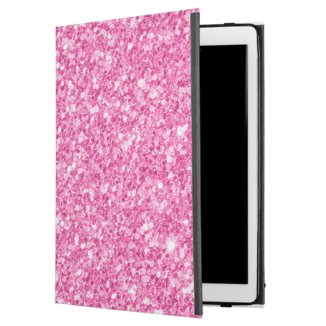 Rosa Faux Glitter Background iPad Pro 12.9" Skal (Framsida)