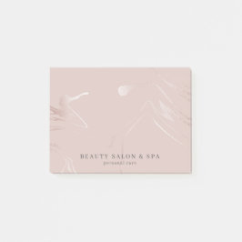  Rosa Faux Ro Guld Classy Beauty Salon Post-it Block