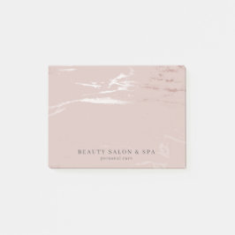  Rosa Faux Ro Guld Classy Beauty Salon Post-it Block