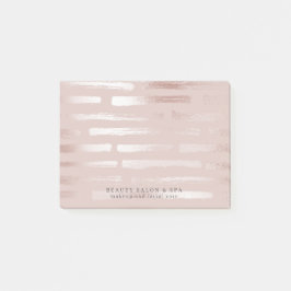  Rosa Faux Ro Guld Glam Makeup Artist Post-it Block