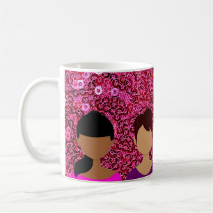 Rosa Faux Sequins Friends Coffee Mugg