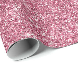 Rosa Fauxglitter för nätt gnistra Presentpapper