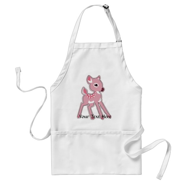 Rosa Fawn Apron Förkläde (Framsidan)