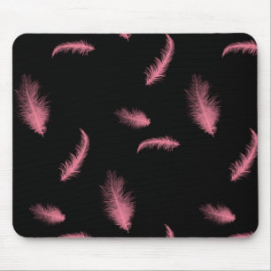 Rosa Feathers on Black Musmatta
