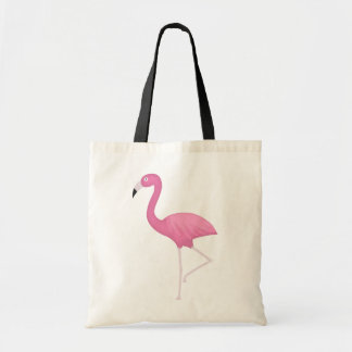 rosa feathery flamingo tygkasse