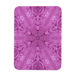 Rosa Feminine Snöre Kaleidoscope Snowflake Magnet