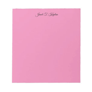 Rosa feminint elegant enkelt professionellt modern anteckningsblock