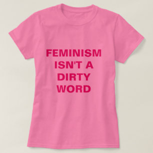 Rosa feministisk T-tröja Tröja