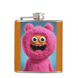 "Rosa Femme Capture: Vinyl-Wrapped Flask Design" Fickplunta
