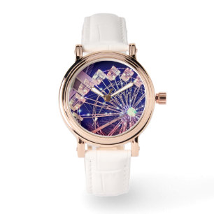 Rosa Ferris-hjul Armbandsur