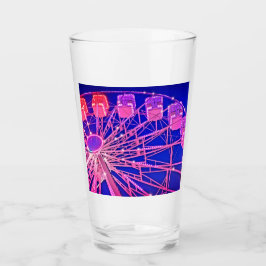 Rosa Ferris-hjul Glaskopp