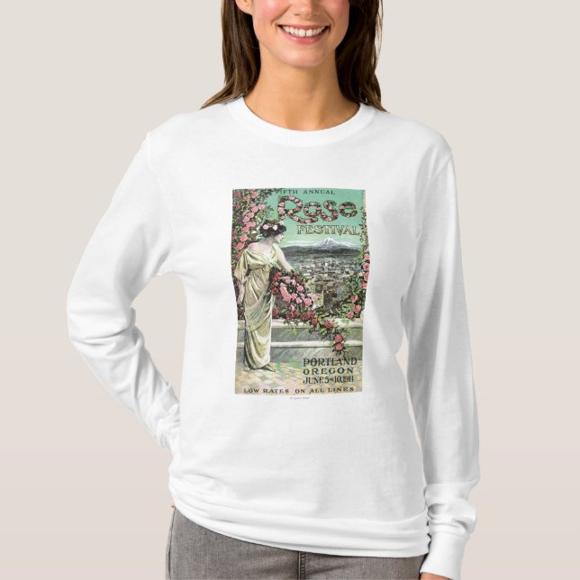 Rosa festivalannonsering för femte ettårig växt tee (Framsida)