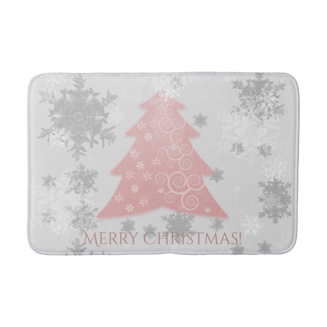 Rosa Festive Julgran Bath Mat Badrumsmatta (Framsidan)