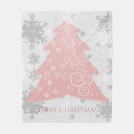 Rosa Festive Julgran Fleece Blanket