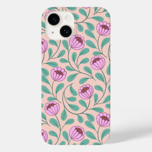 Rosa fet blommigt