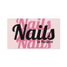 Rosa fet typografi för nagelsalong