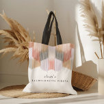 Rosa Fiesta Modern Fringe Bachelorette Party Tygkasse<br><div class="desc">Perfektens bachelorette-fest hälsar på väskan! Den moderna yttervärlden utformar ge som en lekfull nod för Fiesta eller den bästa soirée av dem alla! Färg är vibrerande,  lekfullt och inbjuder till högernas sofistikering.</div>