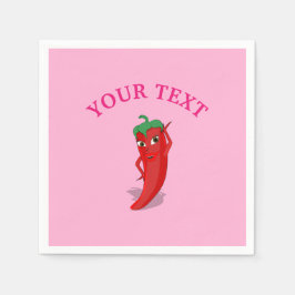 Rosa Fiesta Möhippa with Red Hett pepper Diva Pappersservett