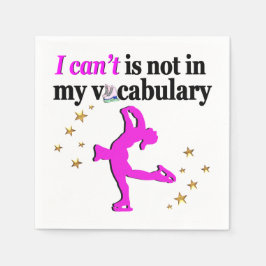 ROSA FIGUR SKATINGMÅL OCH DREAMS PAPPERSSERVETT