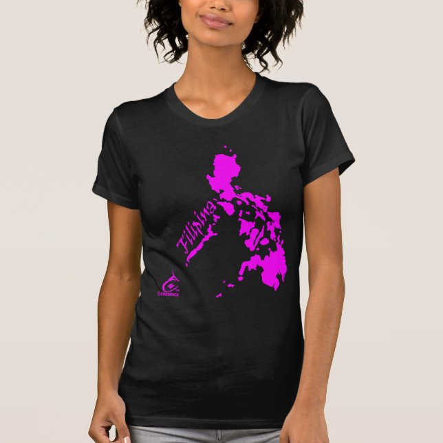 Rosa filippinska öar för Filipina T-shirt (Framsida)