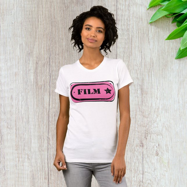 Rosa Film Biljett Womens T-Shirt (Skapare uppladdad)