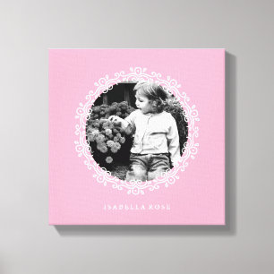 Rosa Finare Decorative Ram Photo Canvastryck