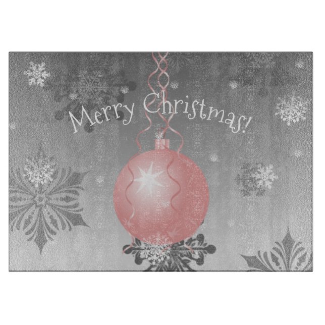 Rosa Finare jul: Ornament Styckningsbord (Framsidan)
