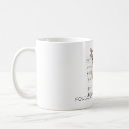Rosa fiolnotblad kaffemugg