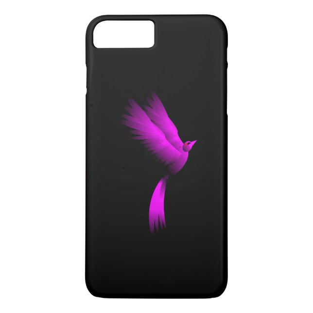 Rosa Fire Bird Case-Mate iPhone Skal (Baksida)