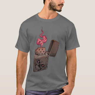 Rosa Fire Clipper Lighter Skeleton Breast Cancer A T Shirt