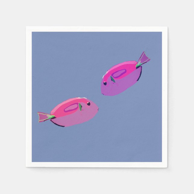 Rosa Fishes Pappersservett (Framsidan)