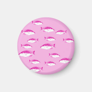 Rosa fisk magnet