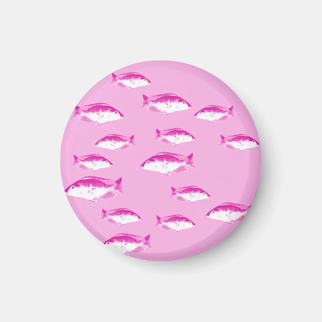 Rosa fisk magnet (Framsidan)