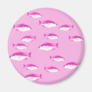Rosa fisk magnet