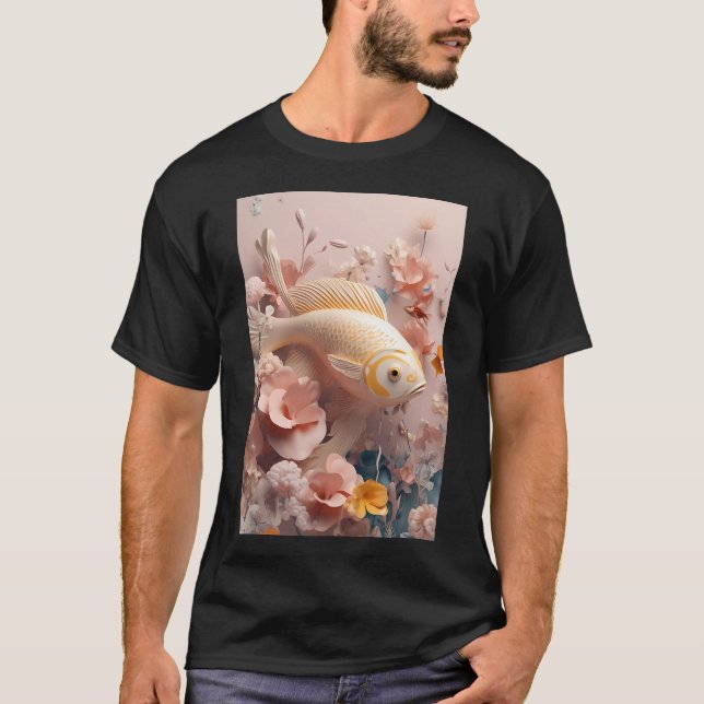 Rosa fisk t shirt (Framsida)