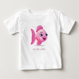 Rosa fiskbaby-t-shirt t shirt