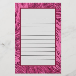 Rosa Fjädrad design Brevpapper