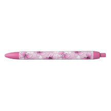 Rosa fjäril söt Kawaii personlig penna