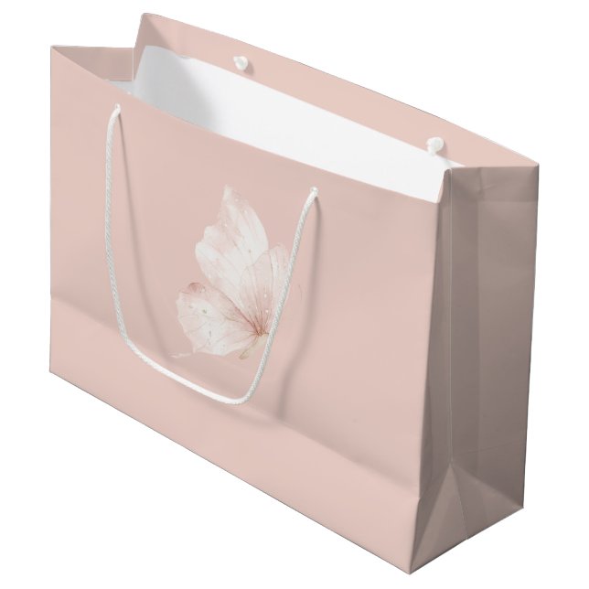 Rosa fjärilar födelsedag (Framsidan Vinklad)