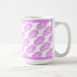 Rosa Fjärilar Kaffemugg