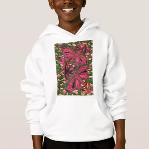 Rosa fjärilar, på en guldbakgrund t shirt