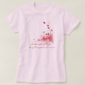 Rosa fjärilar - skjorta för t-shirt