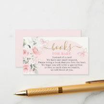 Rosa fjärilböcker för bebis-flicka kort