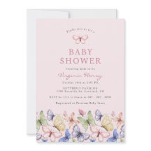 Rosa Fjärils Babyshower