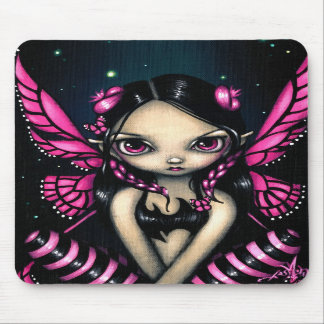 "Rosa fjärilsfe" Mousepad Musmatta