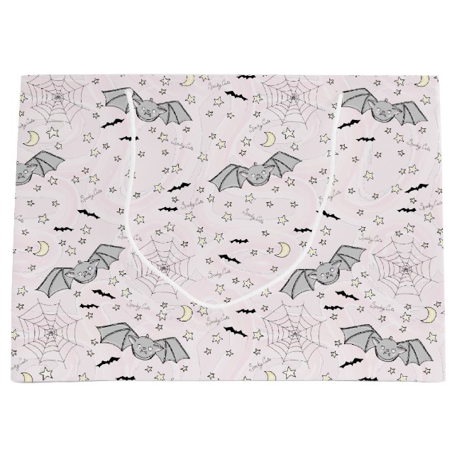 Rosa Fladdermus Spooky Cute Flicka (Framsidan)